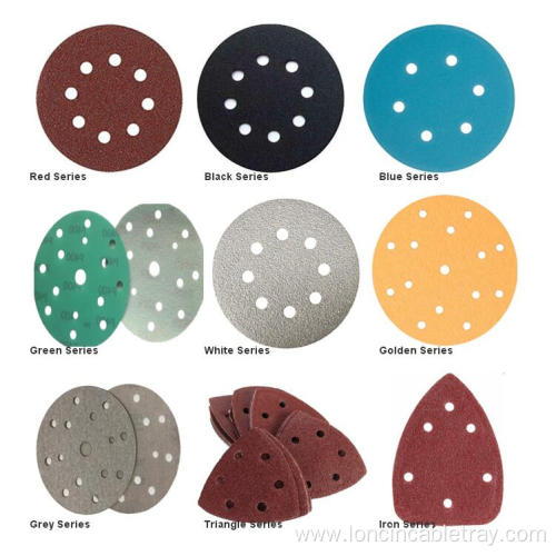 Aluminum oxide abrasive sanding disc with paper backing